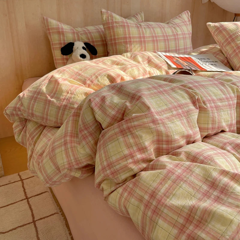 100% cotton Soft Bedding Set Stripe Printing